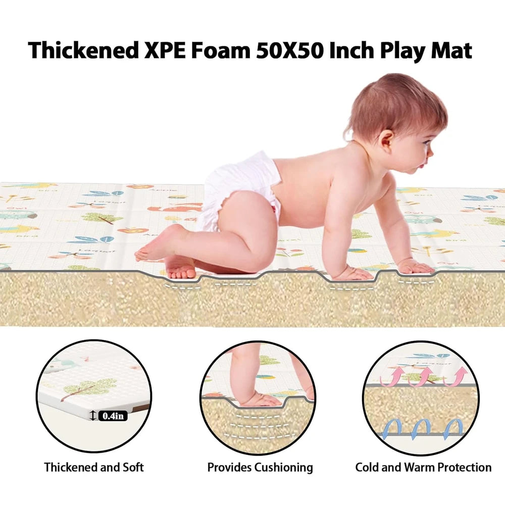 XVISHX Beige Play Mat