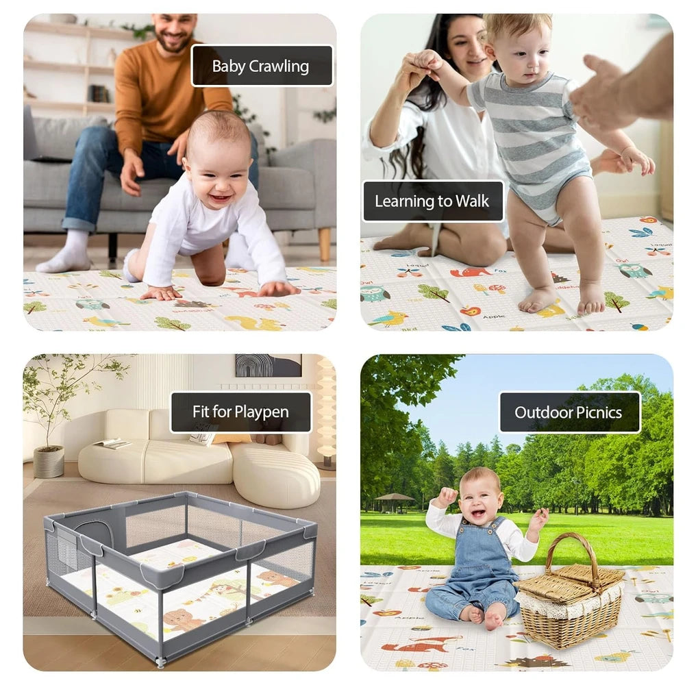 XVISHX Beige Play Mat